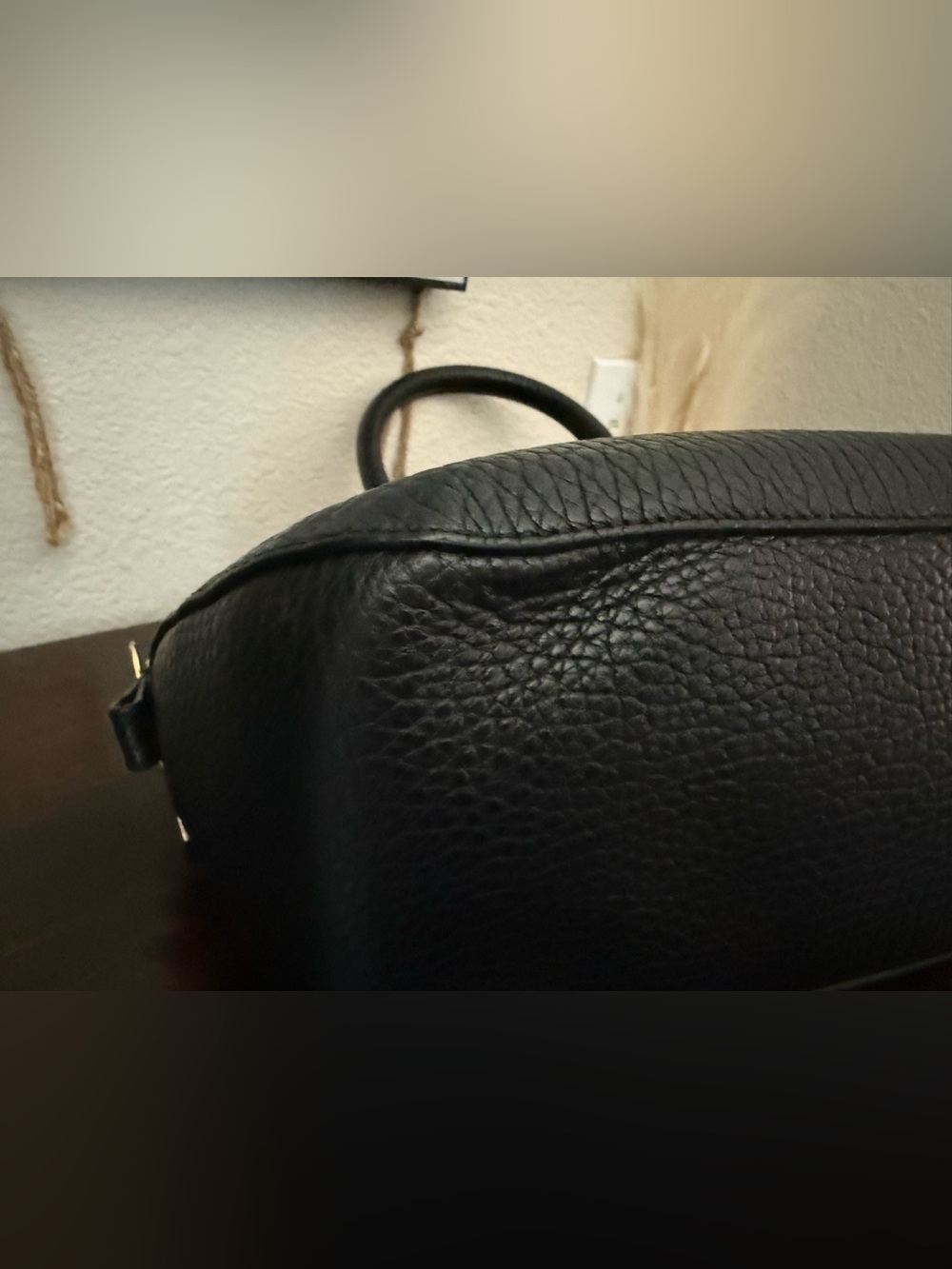Burberry Black Pebbled orchard Leather Satchel - Picture 6 of 8